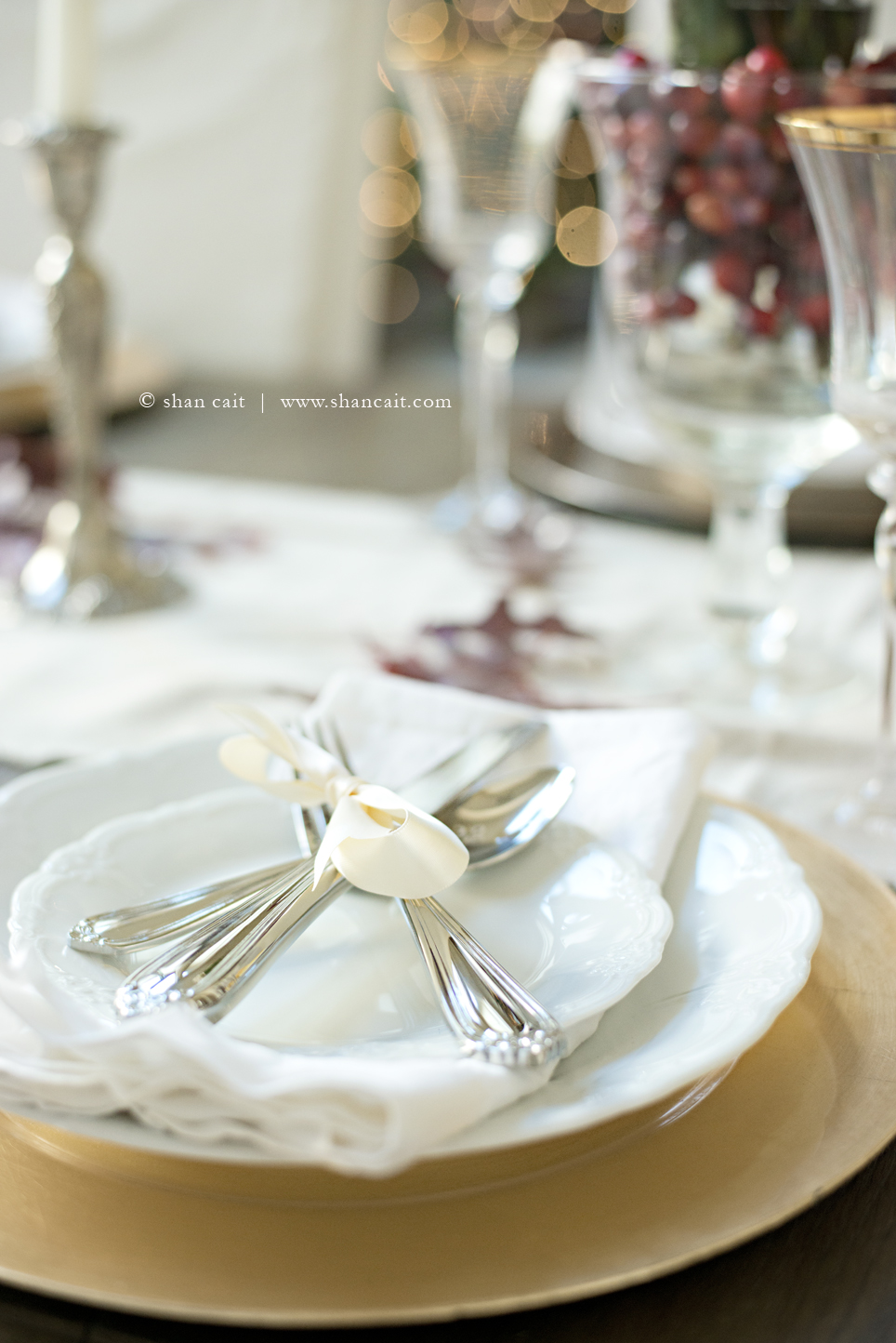 Holiday Place Setting Ribbon