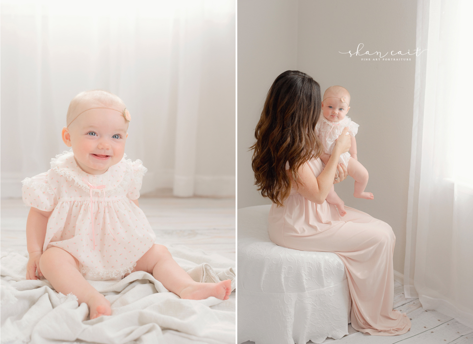 Sacramento Baby Photographer-Sacramento Newborn Photographer-Shan Cait-El Dorado Hills Photographer-Baby photoshoot-pink dress-motherhood