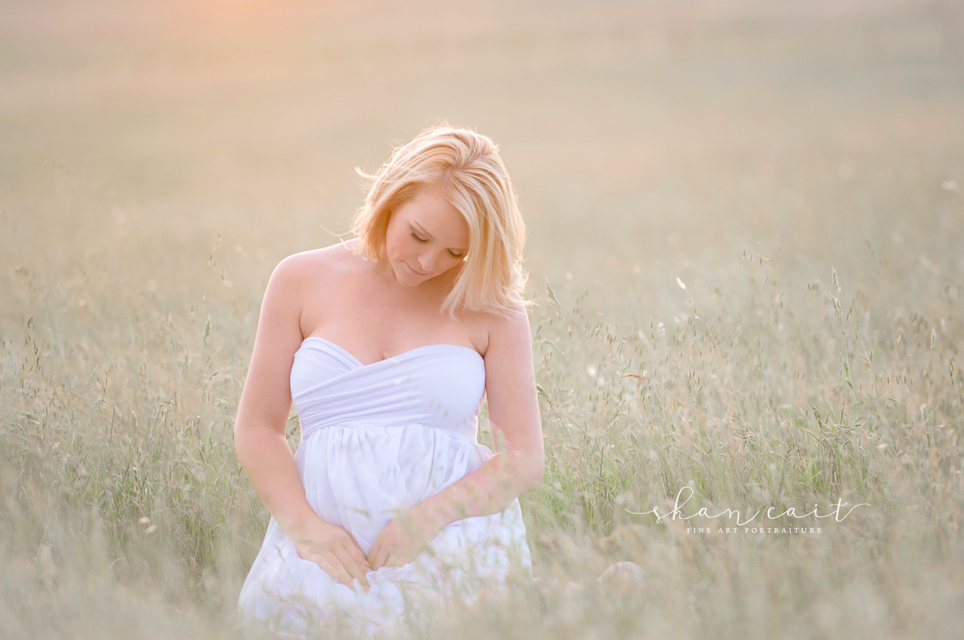 Sacramento Maternity Photographer-Sacramento Photographer-Best Maternity Photographer-Shan Cait-El Dorado Hills Photographer-session in field-white dress-sew trendy accessories